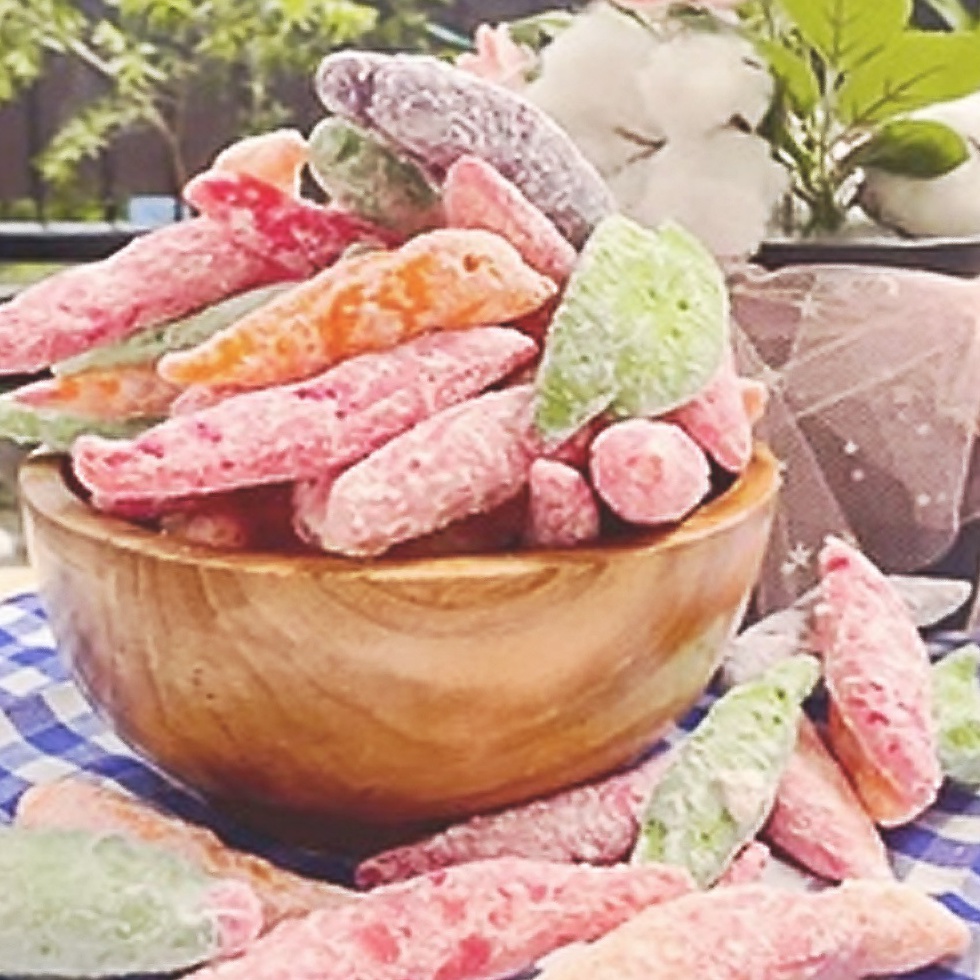 

Kue kering Stik Gabus Manis Warna Pelangi Makanan Ringan Cemilan manis kuker 25gr 5gr 1kg Berkualitas