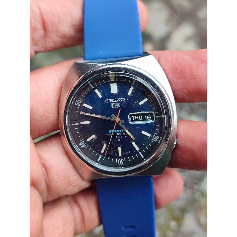 Blue dial Seiko 5 Sports Automatic 6119 Original