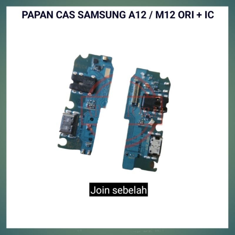 PAPAN CAS SAMSUNG A12 PCB CONNECTOR CHARGER SAMSUNG GALAXY A12 M12 ORIGINAL