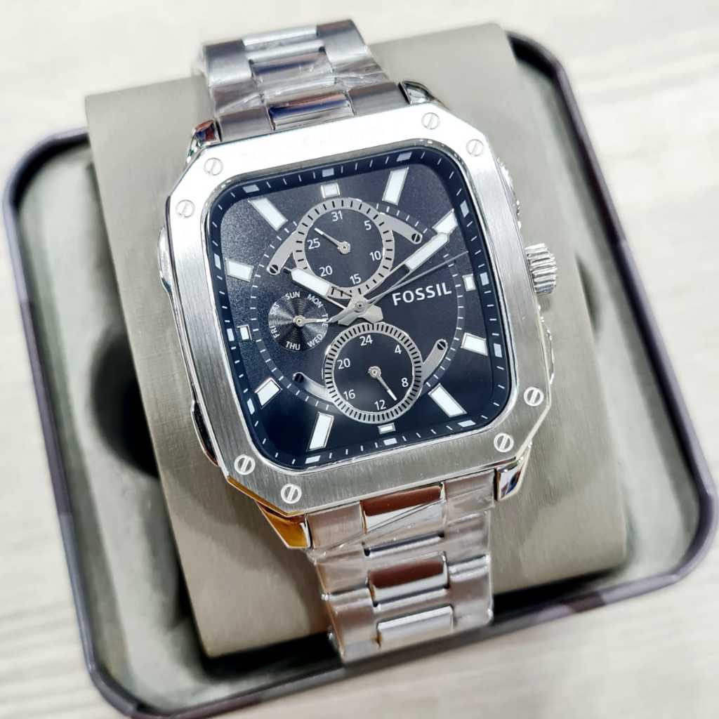 Jam Tangan Pria Posil FS BQ 2655 Original Stainelss Chrono aktif