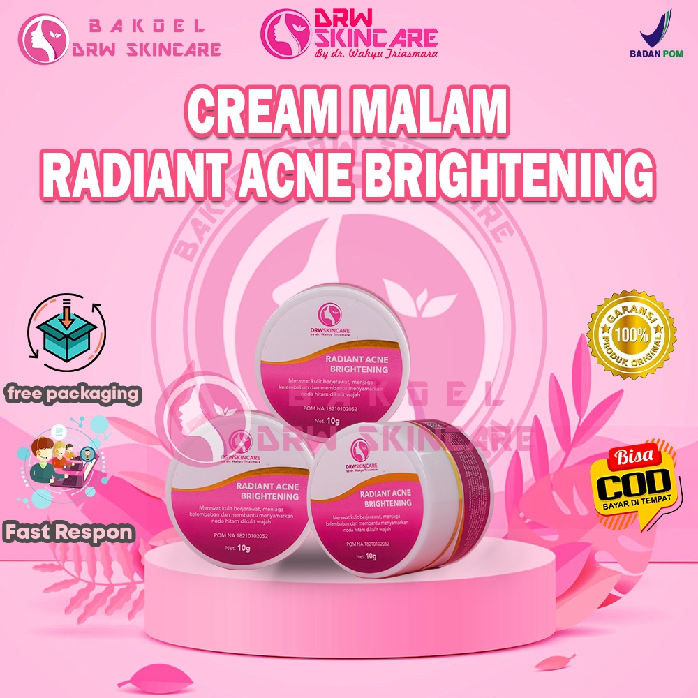 DRW SKINCARE CREAM MALAM RADIANT ACNE BRIGHTENING ORIGINAL BPOM