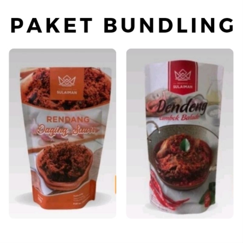 

Rendang Suwir 120gr + Dendeng Lambok Balado 250gr