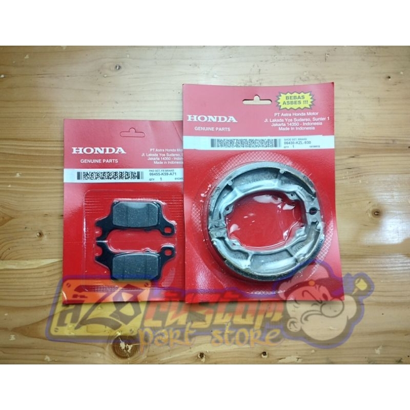 PAKET KAMPAS REM BELAKANG & DISPAD CAKRAM GENIO, BEAT STREET NEW LED