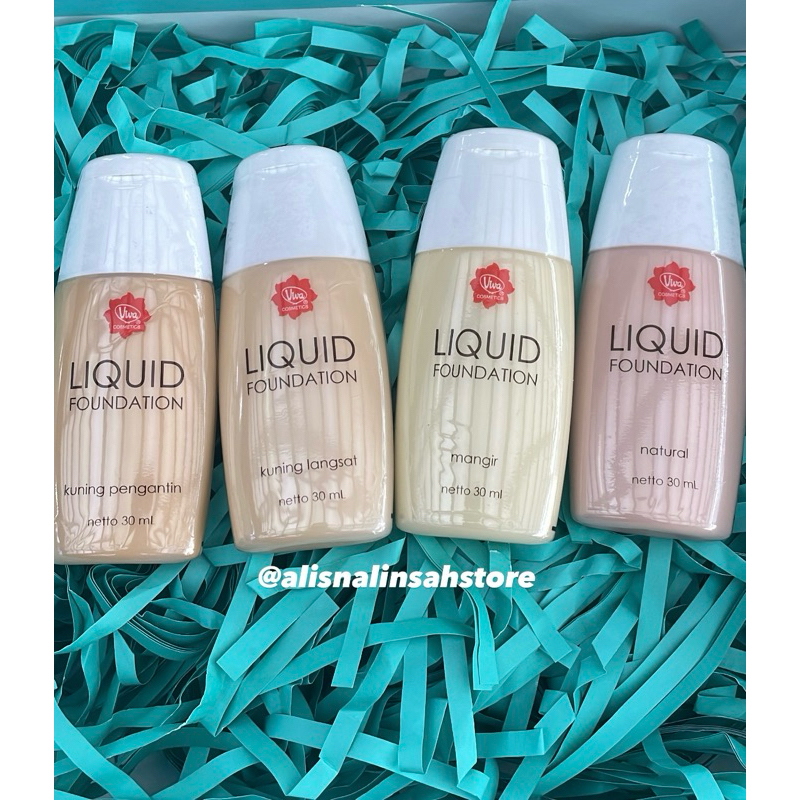 Viva Liquid Foundation (Natural,Kuning Lansat,Kuning Pengantin,Mangir)