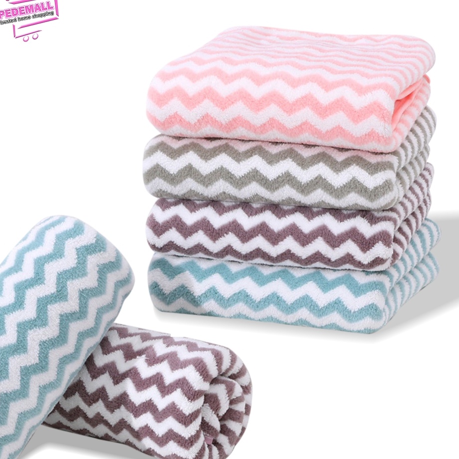 Handuk Mandi Salur 5x1 cm Handuk anak  Microfiber Towel