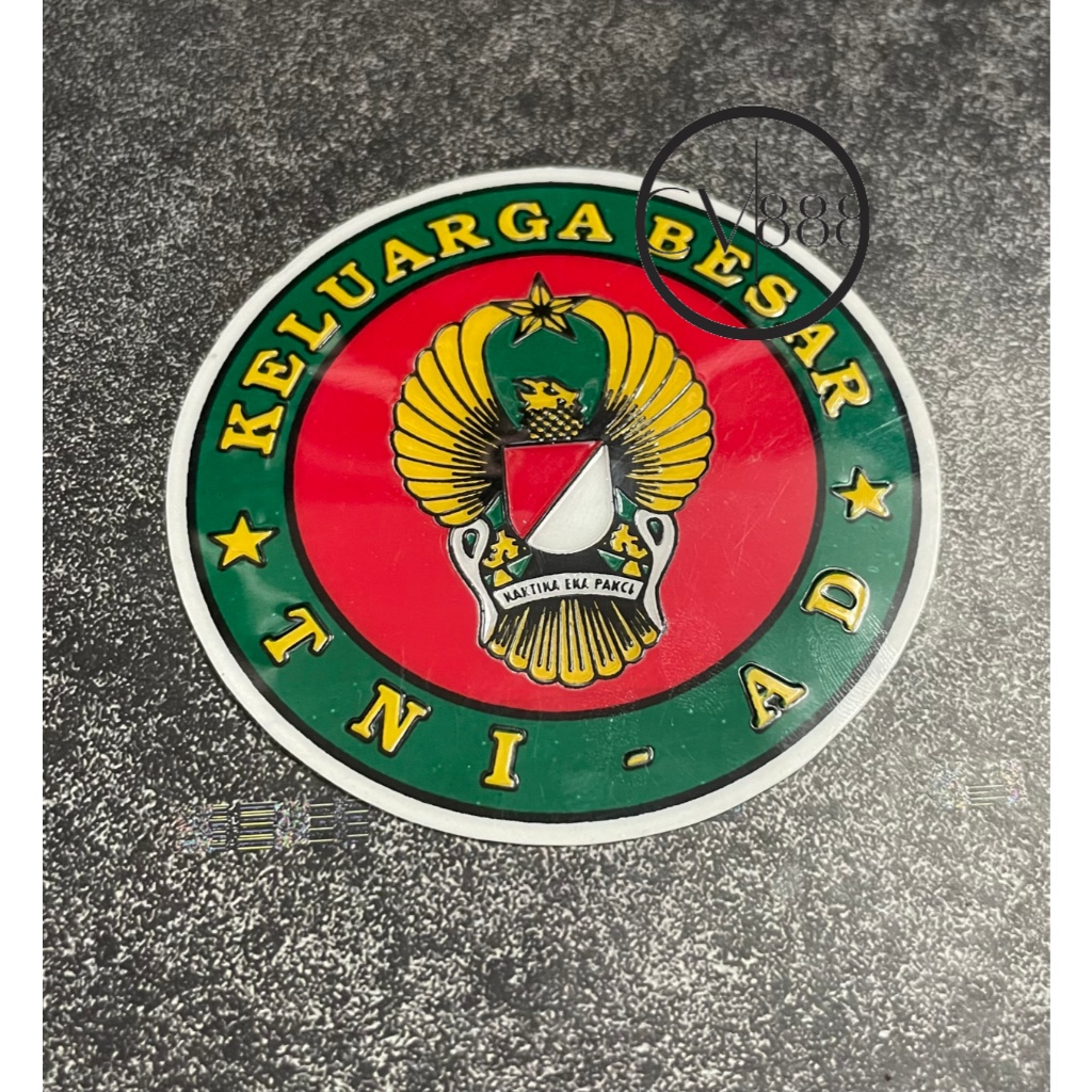 Stiker KB TNI AD-Stiker TNI AD-Stiker Mobil-Stiker Merah Hijau