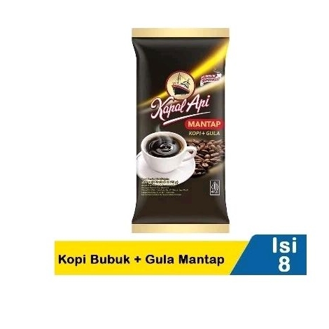 

Kapal api kopi + gula mantab isi 8 sachet