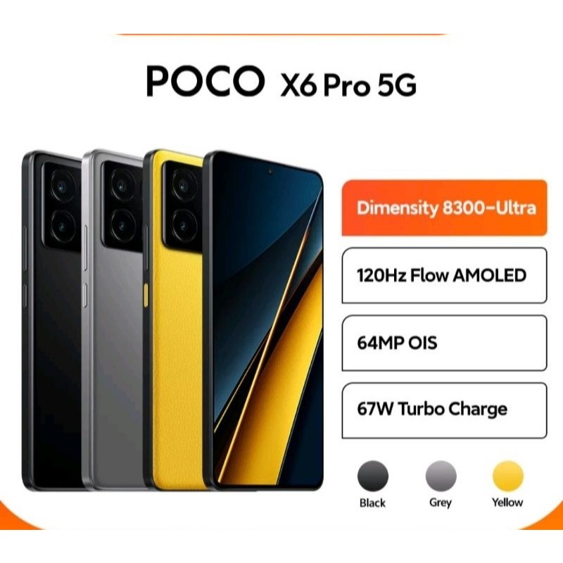 Poco X6 Pro 12/512 GB 5G Garansi Resmi