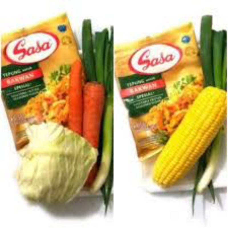 

paket bakwanan sayur + tepung sasa, bakwanan jagung+tepung sasa