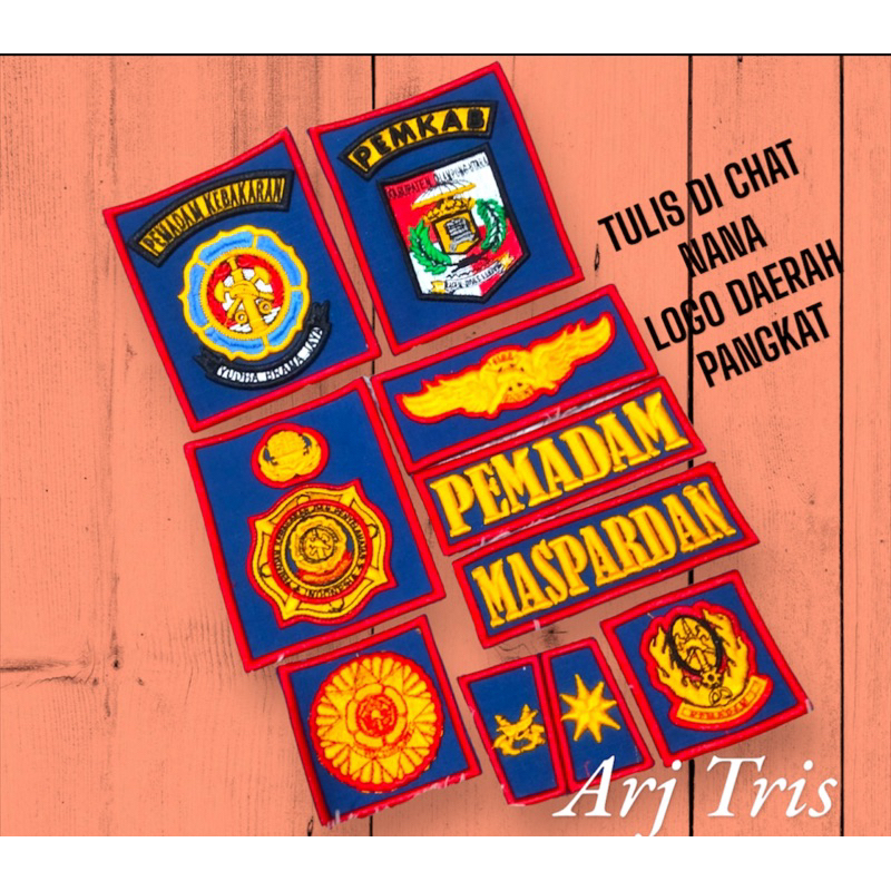 PEMADAM BORDIR TIMBUL 3D Damkar