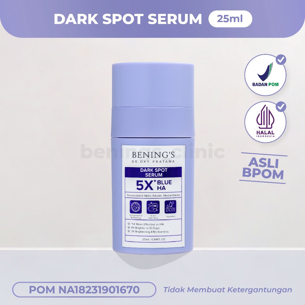 Bening's Dark Spot Serum  I menyamarkan flek hitam , bintik bintik hitam pada wajah