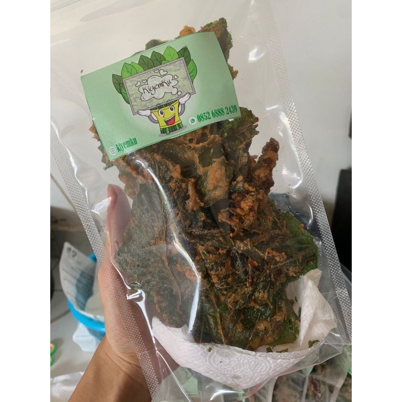 

bayam krispy dan spicy