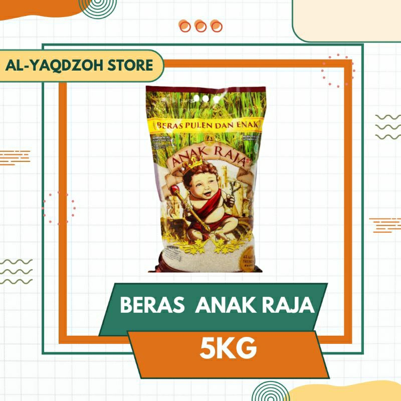 

Beras Premium 5Kg | Anak Raja | Pulen dan Enak