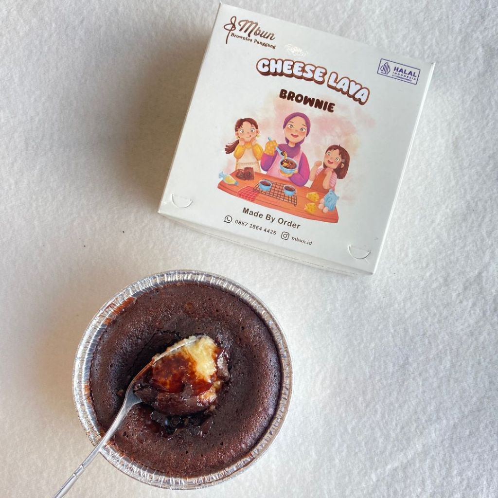 

Ssl09 CHEESE LAVA Brownies Panggang Brownies Keju Leleh Brownies Fudgy Mbun Brownies Panggang