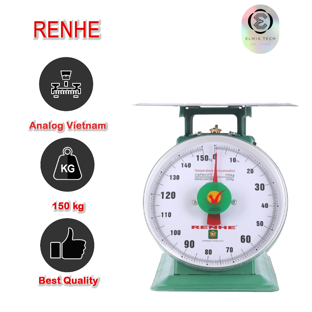 Timbangan Duduk RENHE Vietnam Quality Technology Kapasitas 150Kg ( Body Besar )