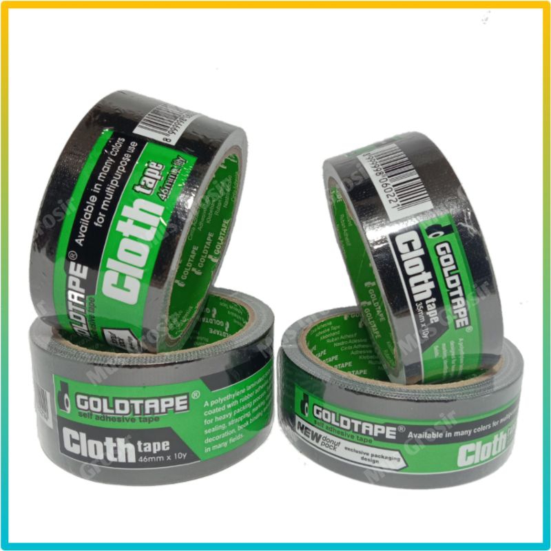 

Lakban Kain Hitam Besar Tebal 2 Inch GOLDTAPE CLOTH TAPE