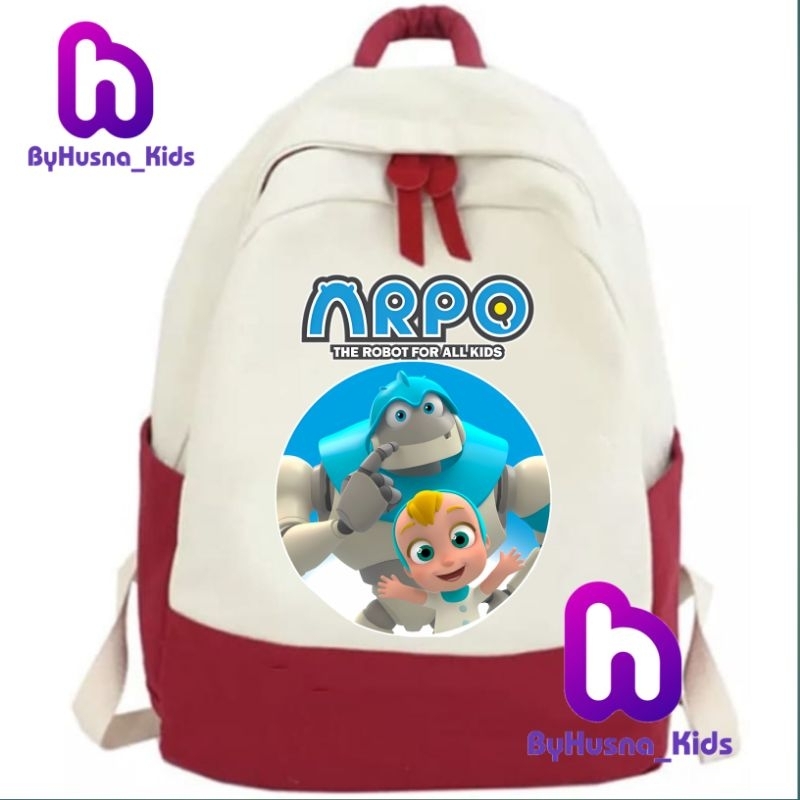 TAS RANSEL ANAK KARAKTER ARPO THE ROBOT KARTUN BACKPACK ANAK TK/SD UNISEX CEWE COWO