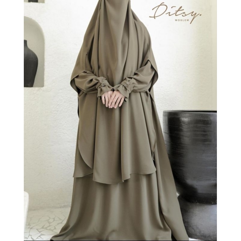 [NWT] TIPJU: Ditsy Moslem Ditmos Laerina Beech Mazen size L