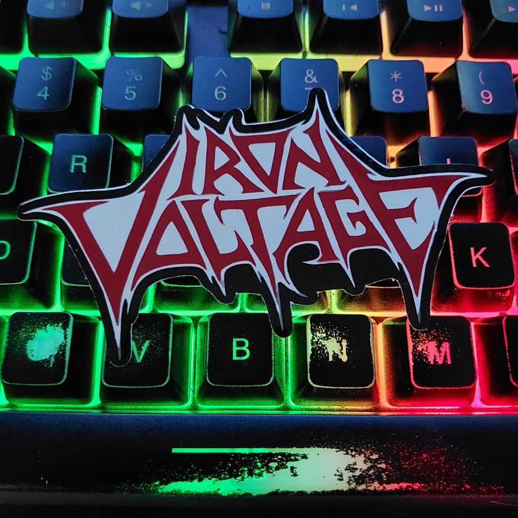 

STIKER IRON VOLTAGE - STIKER MUSIK BAND METAL INDONESIA - Vinyl hp laptop helm anti air
