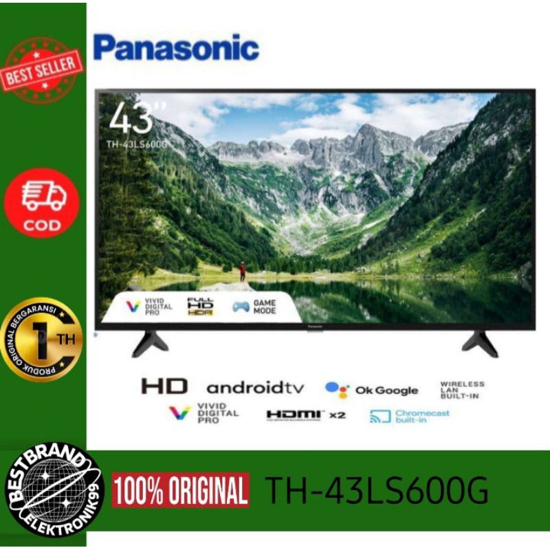 PANASONIC TH-43LS600G SMART ANDROID 43INCH FHD 43LS600