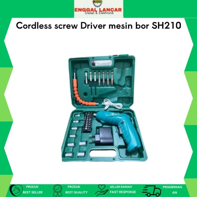 Cordless screw Driver ﻿mesin bor SH210﻿