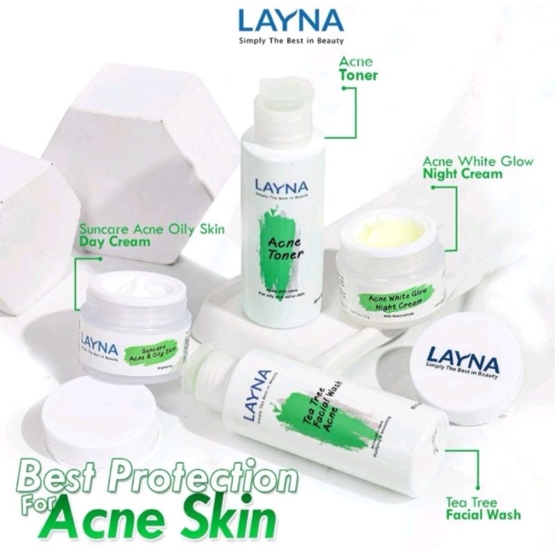 LAYNA SKINCARE ACNE / PAKET JERAWAT LAYNA BPOM