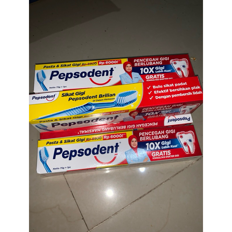 PEPSODENT 175g gratis sikat gigi[10pcs+10sikat gigi]