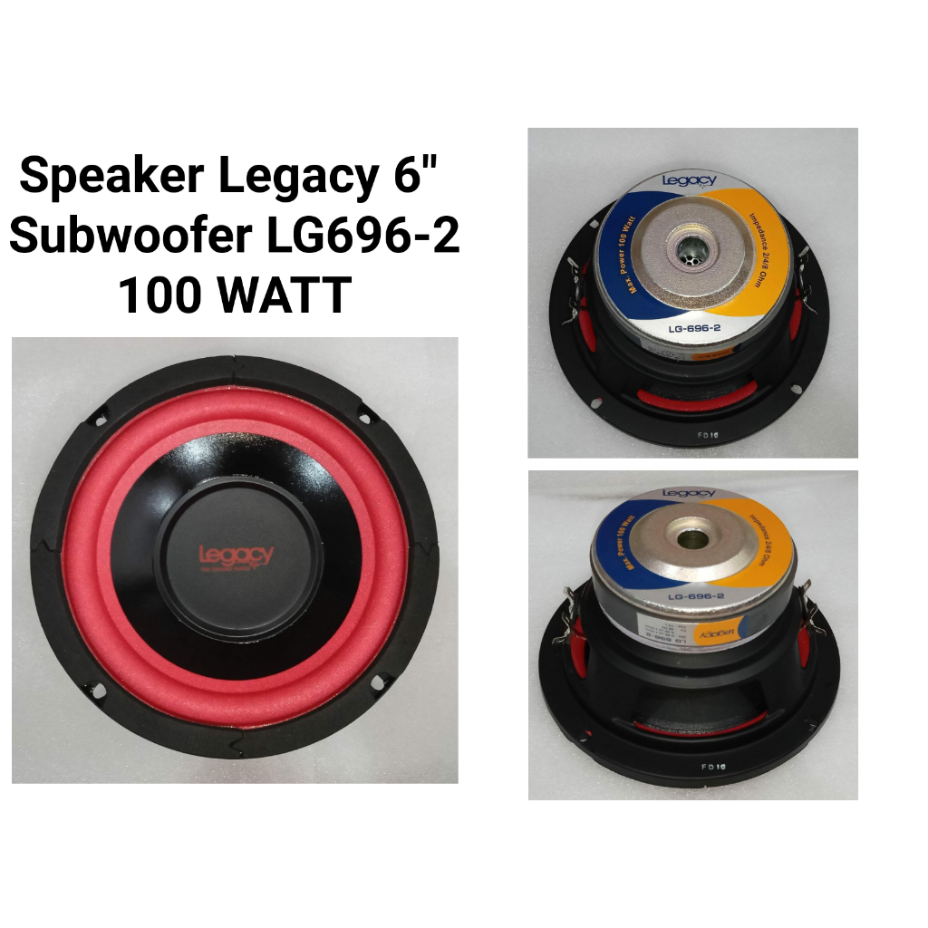 LEGACY Speaker Subwoofer 6 Inch Legacy LG 696-2 Speaker Legacy 6" LG6962 Speaker 6" Legacy LG 696-2