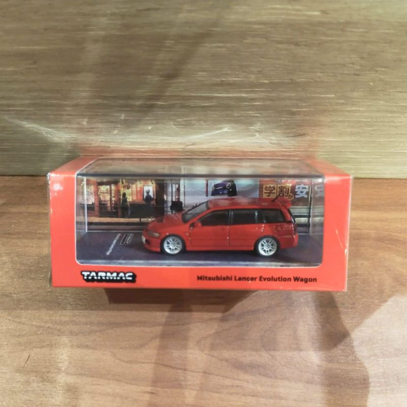 TARMAC WORKS MITSUBISHI LANCER EVOLUTION WAGON RED TARMACWORKS