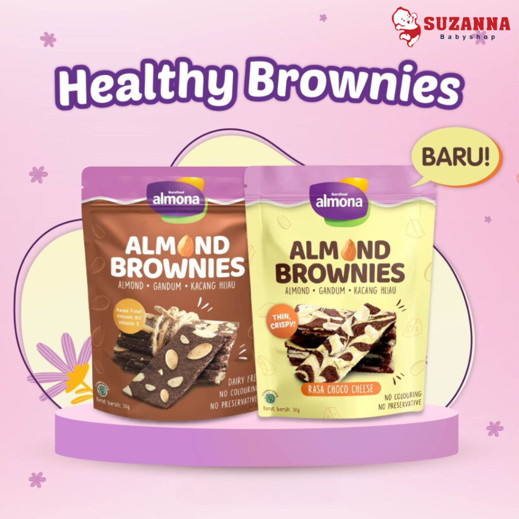 

Almona Almond Brownies 50g / Snack Sehat