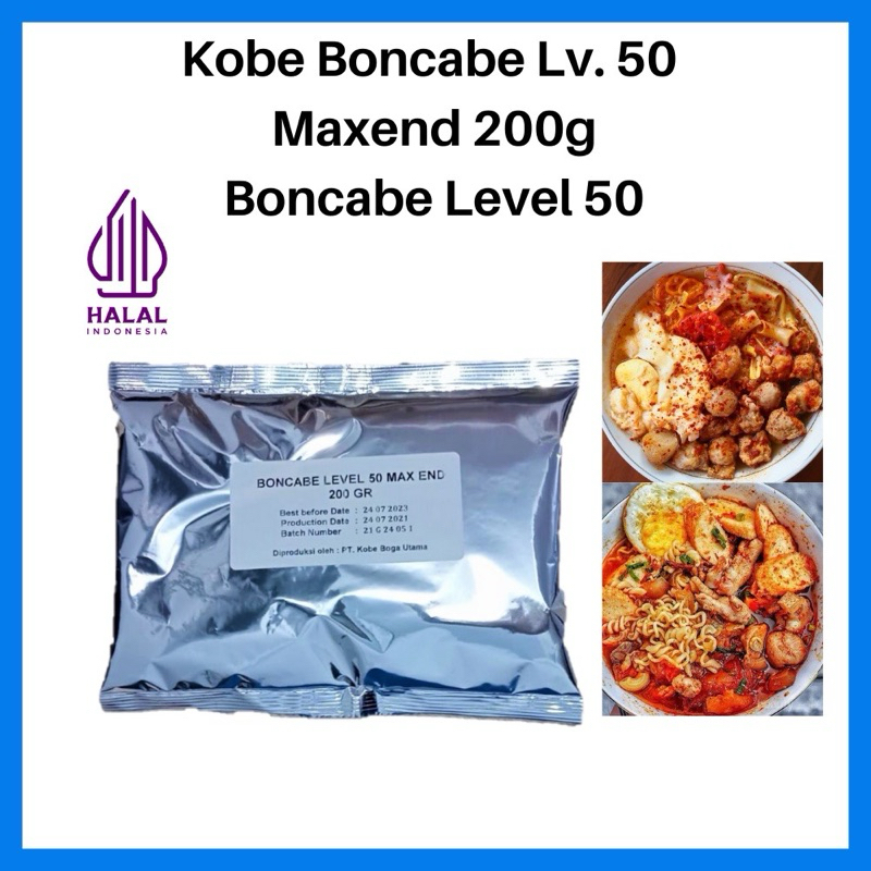 

Kobe Boncabe Lv. 50 Maxend 200g/ Boncabe Level 50/ Sambal Tabur/ Bubuk Sambal Tabur PEDAS