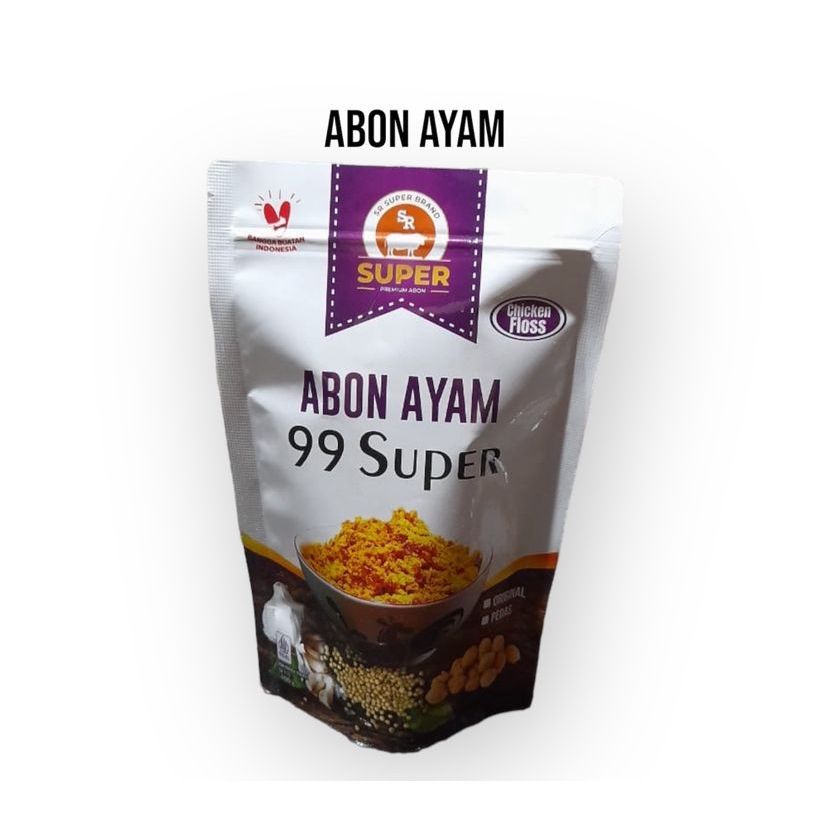 

Abon Ayam 99 SR Super Standing Pouch 100gr