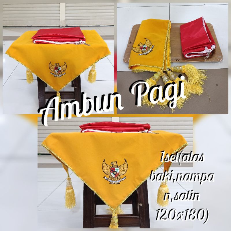 

best seller 1set alas baki paskibra alas baki upacara bendera+nampan+satin 120cm x 180cm