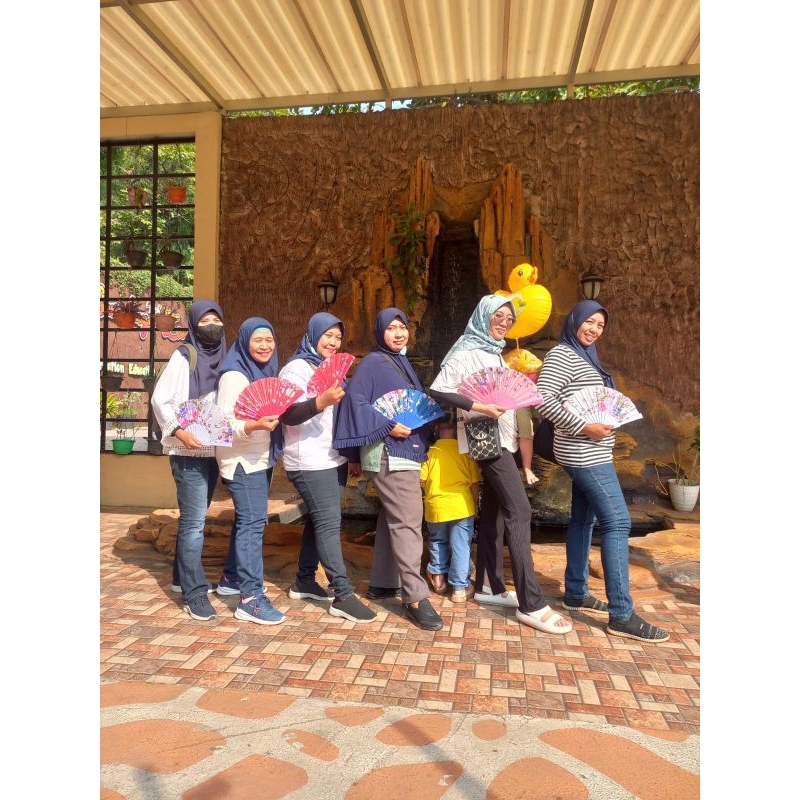 kipas jepang lipat / kipas lipat bunga / kipas souvenir