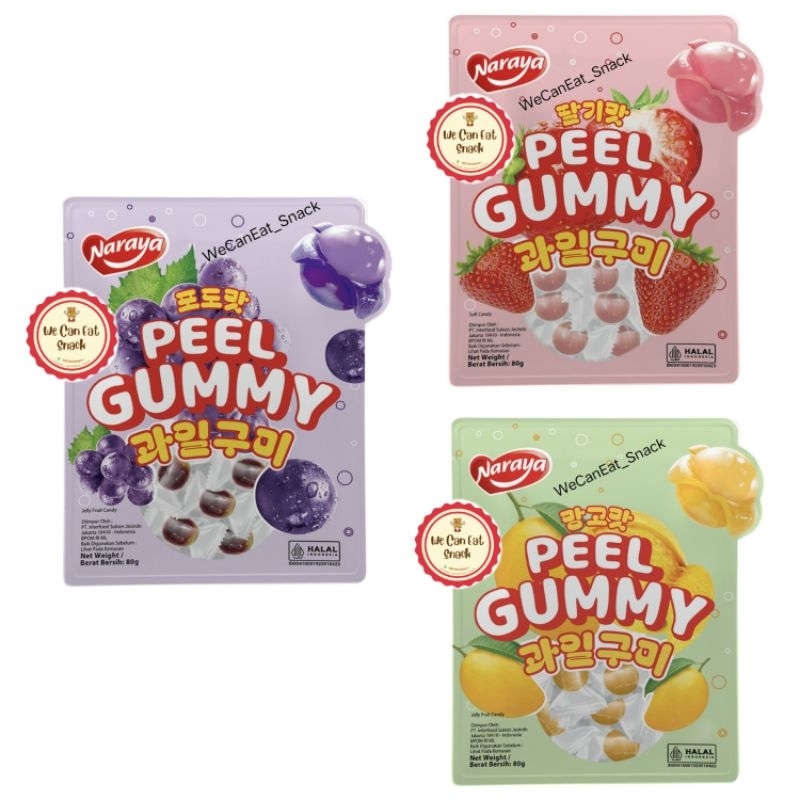 

Naraya Peel Gummy Candy All Varian 80gr