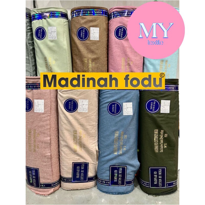 KAIN KATUN MADINAH | BAHAN KAIN KATUN MADINAH POLOS | KAIN POLOS