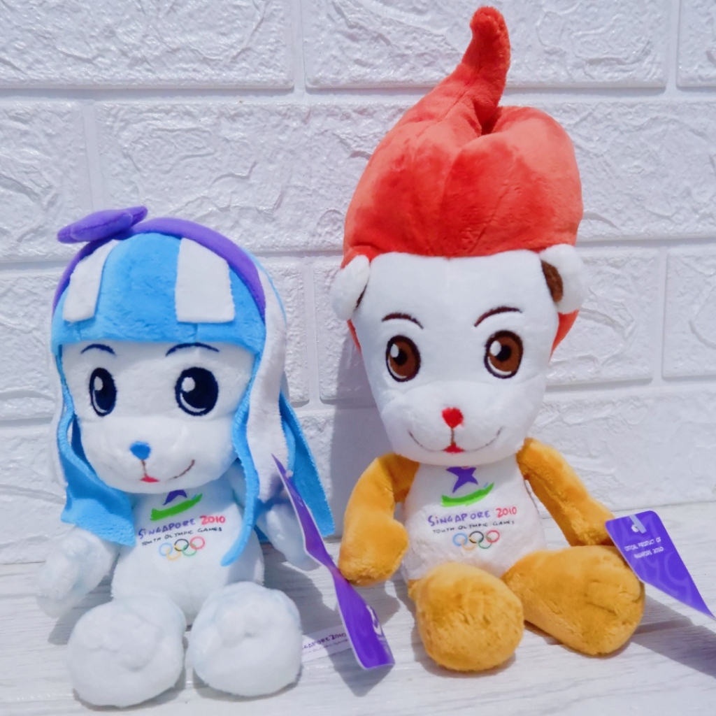 Boneka Maskot Olimpiade 2010 Lyo Merli Original With Tag