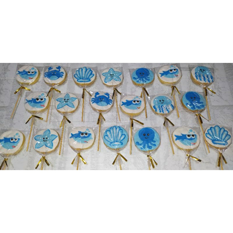 

deon cookies karakter sea animal kukis hias