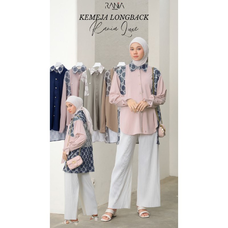 Kemeja Longback Rania Luxe By Rania Fashion