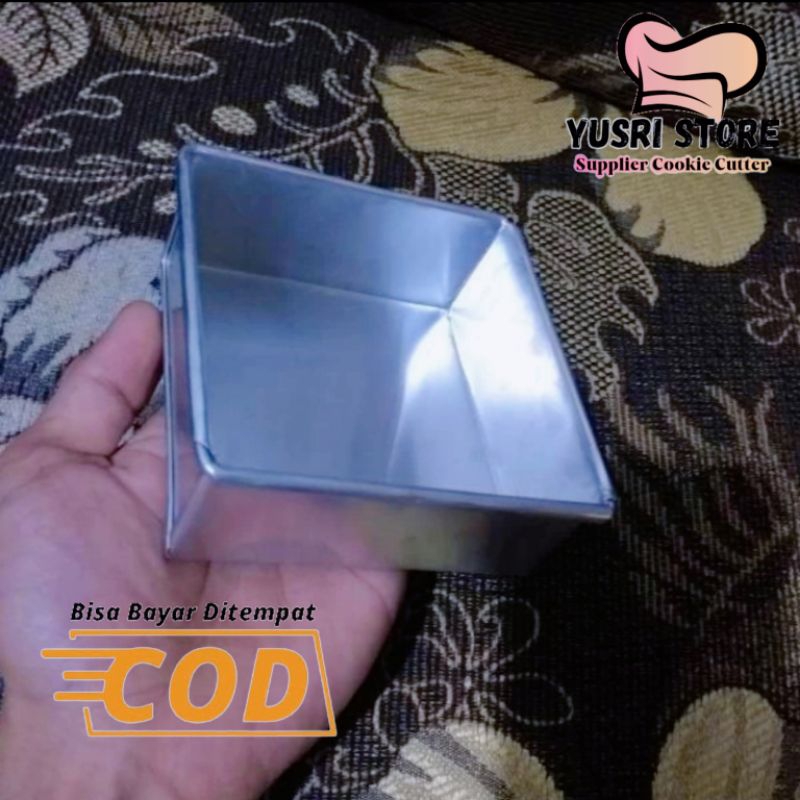 Loyang kotak 12x12x4 CM bahan galvalum | loyang bolu kue lapis | loyang roti