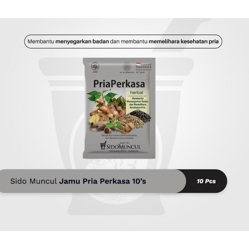 Sidomuncul Jamu Pria Perkasa isi 10 pcs