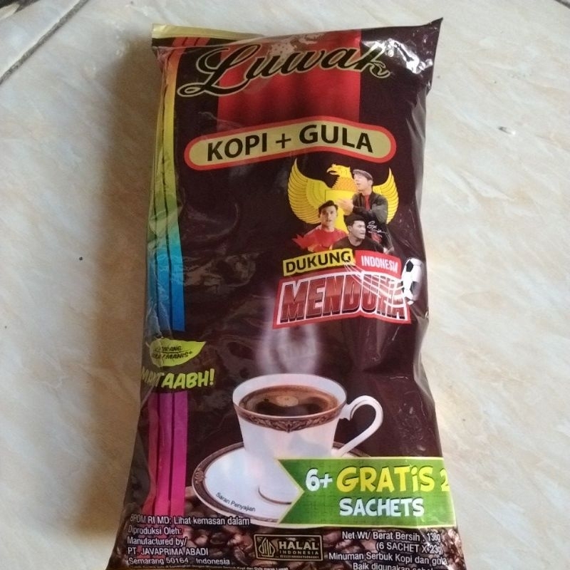 

Luwak kopi + gula isi 7sachet @23gr