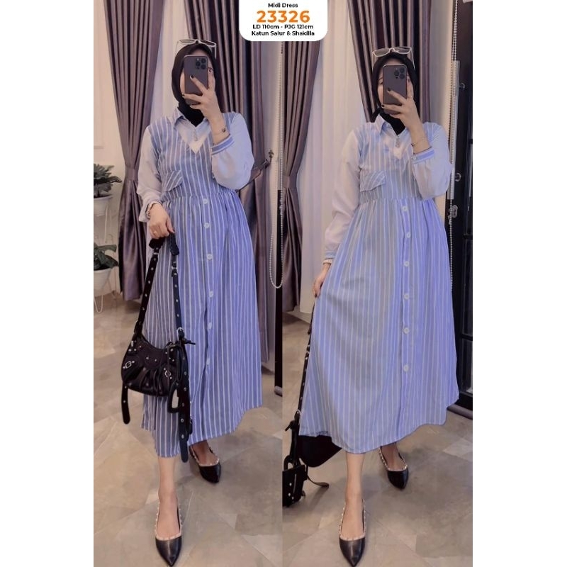 Midi Dress Katun // Midi dress 23326