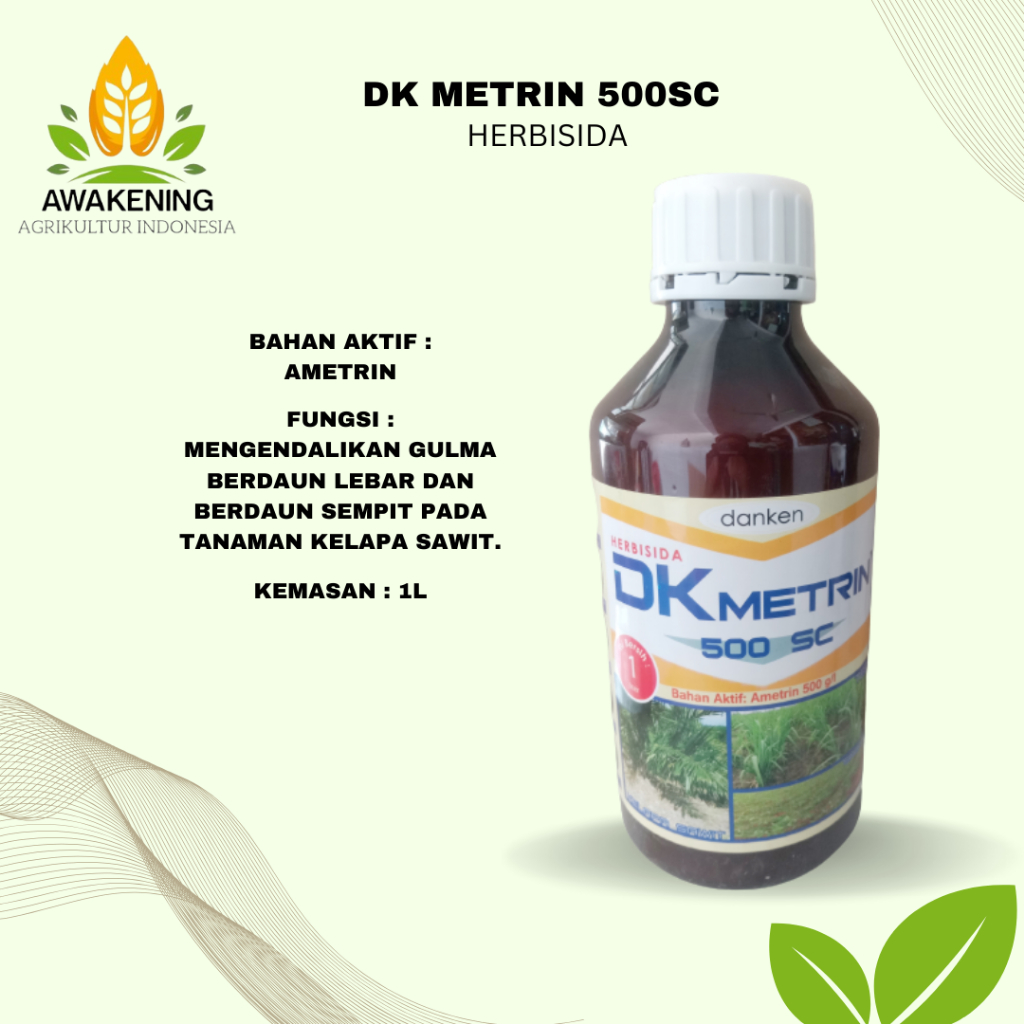 DK METRIN 500SC 1LT HERBISIDA PEMBASMI RUMPUT MEMBANDEL