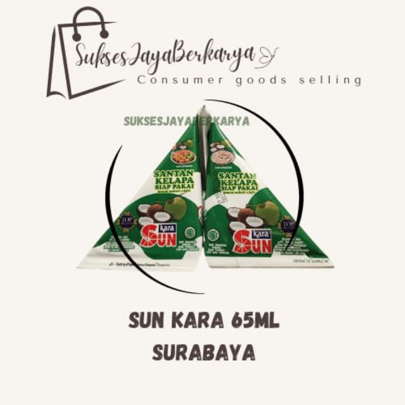

SUN KARA 65ml Santan Kelapa instant / Santan Kara 65ml / Santan Kerucut / Santan Surabaya