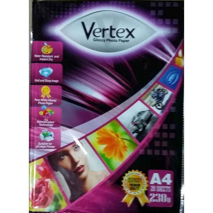 Glossy Photo Paper VERTEX 230 GSM