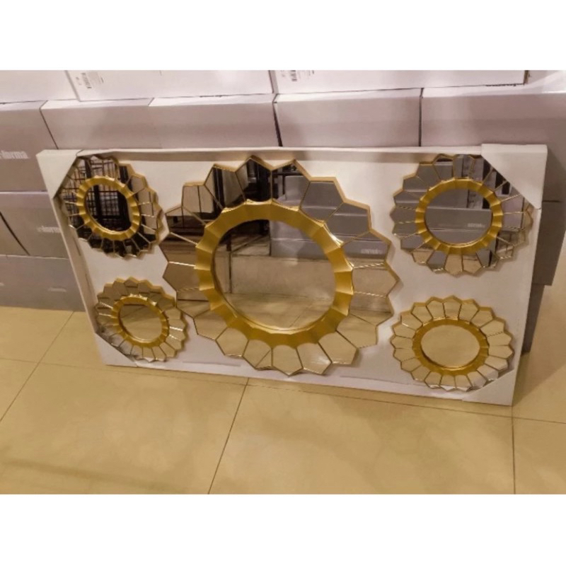 informa hiasan dinding cermin set 5 pcs