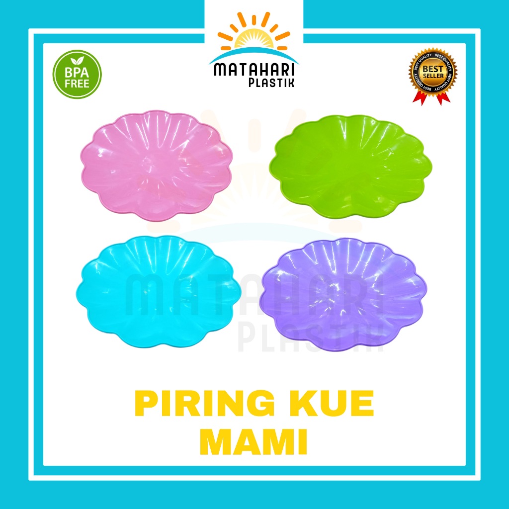 (12 PCS) PIRING KUE/PIRING PLASTIK/PIRING KUE MAMI