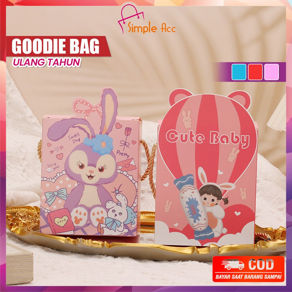 

DO-C1057 Goodie Bag Ulang Tahun Anak Motif Balon Tas Bingkisan Birthday Kartun Lucu / Paper Bag Ulang Tahun Anak Bear Cute Baby Tas Kado