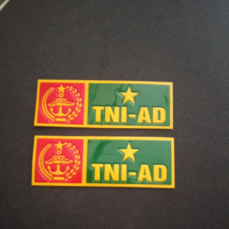 

stiker embos Nopol TNI-AD Hankam